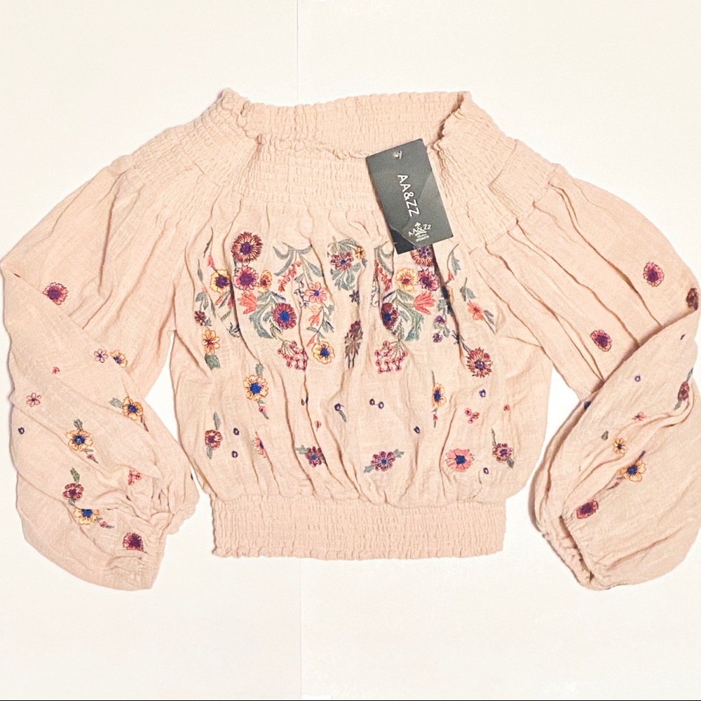 Embroidered Boho Top